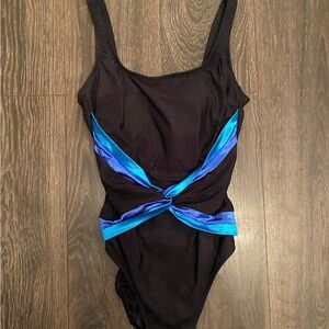 Vintage 90’s longitude black one Piece Swimsuit